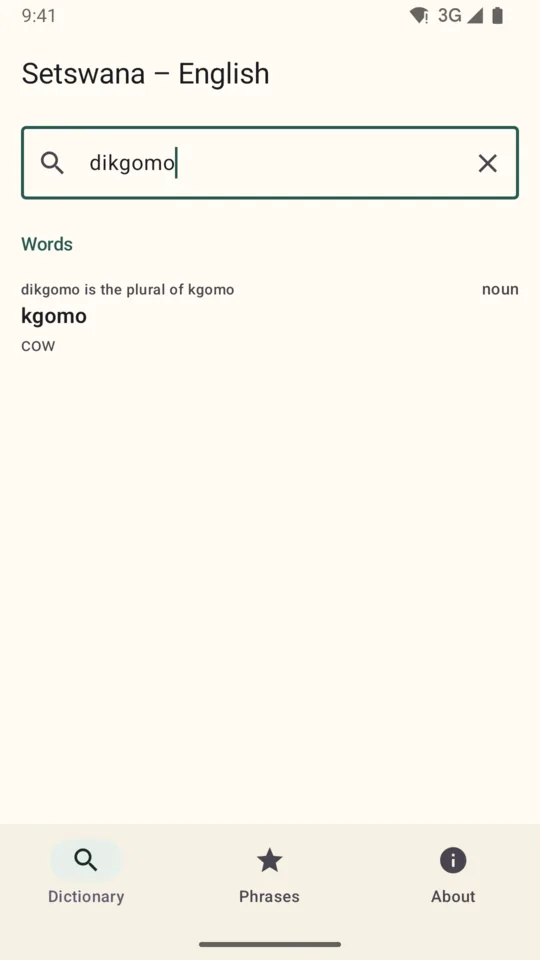 Searching dikgomo shows that it is the plural of kgomo, cow.